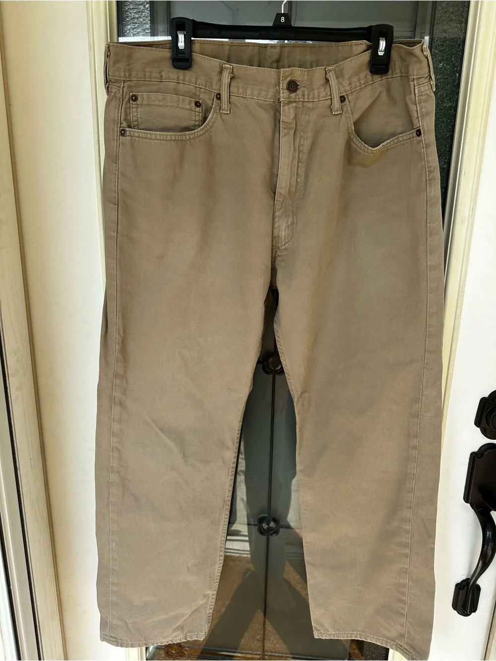 Levi's 505 Men's Jeans in Khaki - Classic Fit